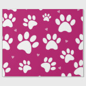 ジャイアントポープリントピンクホリデーラッピング紙 ラッピングペーパー (フラット)