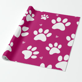 ジャイアントポープリントピンクホリデーラッピング紙 ラッピングペーパー