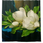 ジャイアントマグノリアスマーティンジョンソンヘードファインアート シャワーカーテン (正面)