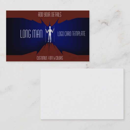 ジャイアントマンシンプルシルバーロゴ 名刺 (正面/裏面)