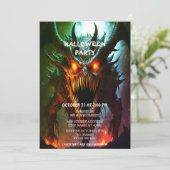 ジャイアントモンスターハローウィンパーティ招待状 招待状 (スタンド正面)