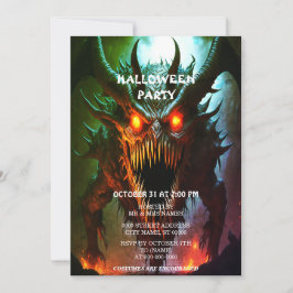 ジャイアントモンスターハローウィンパーティ招待状 招待状