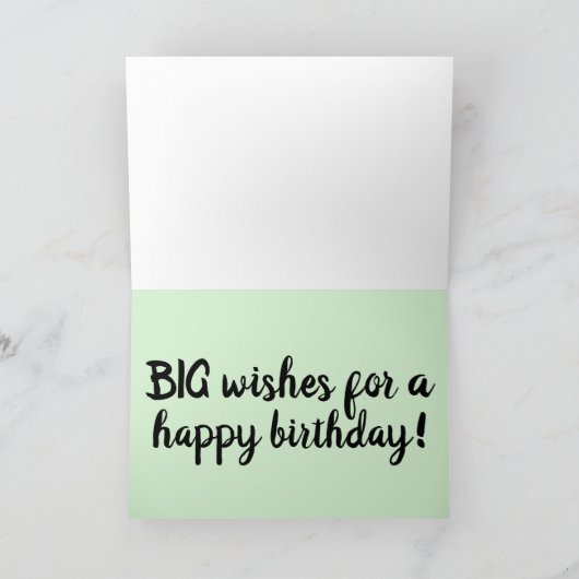 ジャイアントライオン&リトルレディ誕生日ファンタジーカード カード (内部)