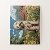 ジャイアントラブラドールオンザファーム ジグソーパズル (縦)