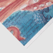 ジャイアントレッド太平洋タコヴィンテージマップアート 薄葉紙 (詳細)