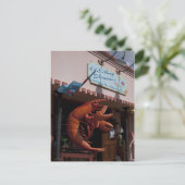 ジャイアントロブスター、シーフード、フェアホープ・アラバマ ポストカード (スタンド正面)