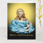 ジャイアントロレンツォ・ベルニーバスト・オブ・キリスト1679 カード (黄色い花)