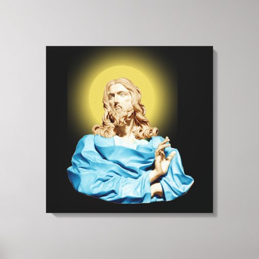 ジャイアントロレンツォ・ベルニーバスト・オブ・キリスト1679 キャンバスプリント (正面)