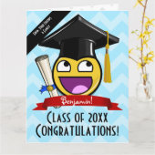 ジャイアント素晴らし顔卒業カスタムビッグカード カード (黄色い花)