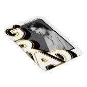 ジャイアント金ゴールドブラックGRAD 4x3大学院柔軟マグネット マグネット (右側)