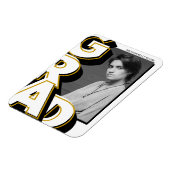 ジャイアント金ゴールドブラックGRAD 4x3大学院柔軟マグネット マグネット (左側)