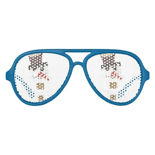 ジャイアント雪だるまアヴィエーターサングラス アビエーターサングラス (正面)