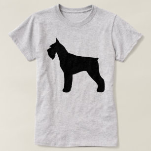 ジャイアント・シュナウザーのシルエット Tシャツ