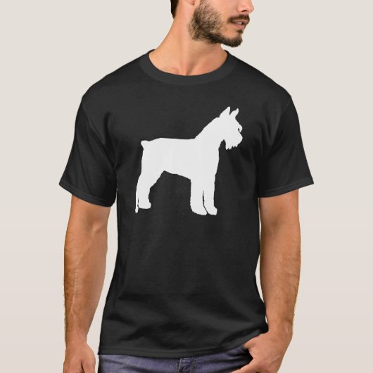 ジャイアント・シュナウザー(白い) Tシャツ (正面)