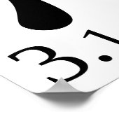 ジャイアント「パイ」シンボル&3.14... ポスター (角)