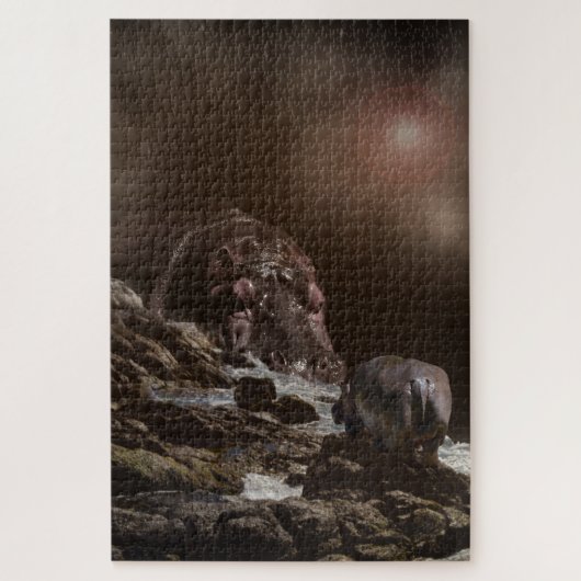 ジャイアント·ヒッポウが恋を見つける ジグソーパズル (縦)