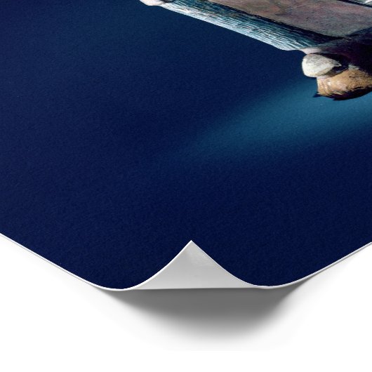 ジャイナ島の儀式服を着た司祭 ポスター (角)