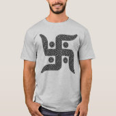 ジャイナ教のかぎ十字の人のTシャツ Tシャツ (正面)