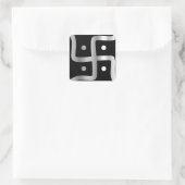 ジャイナ教のスワスティカのシンボル スクエアシール (バッグ)