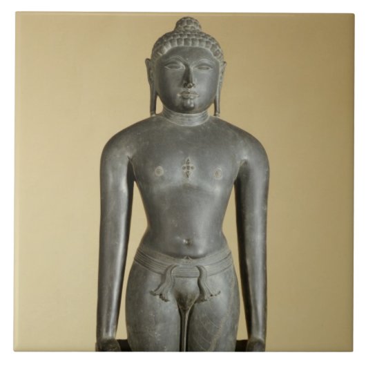 ジャイナ教のTirthankara、Parsvanatha、ラージャスターン州、Prat タイル (正面)