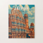 ジャイプールインドイラストレーショントラベルアートヴィンテージ ジグソーパズル<br><div class="desc">ジャイプールのレトロベクトル旅行デザイン。ラジャスタン鮮やかンの首都ジャイプールはピンクの街として知られ、その印象的なテラコッタの建物と伝統で知ら王室のれている</div>