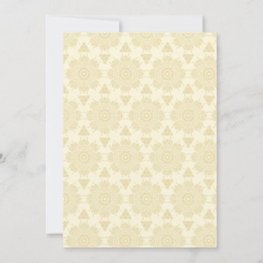 ジャイプールパレスインディアンウェディングデートを保存 招待状 (裏面)