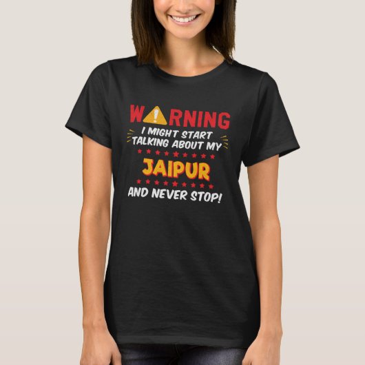 ジャイプール・インディア・ジョーク・グラフィック Tシャツ (正面)