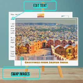 ジャイプール・インドのナハルガル砦 ポストカード