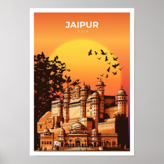 ジャイプール・インド旅行ポスター ポスター