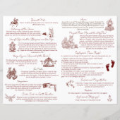 ジャイプール・ピーコック結婚インディアンの儀式プログラム (裏面)