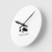 ジャイロカッタークロック ラウンド壁時計 (傾斜)