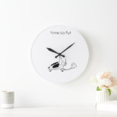 ジャイロコプター(ジャイロ)クロック ラージ壁時計 (ホーム)