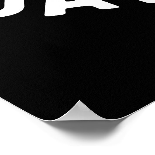 ジャウソメおもしろいシャーク歯プンダークBG ポスター (角)