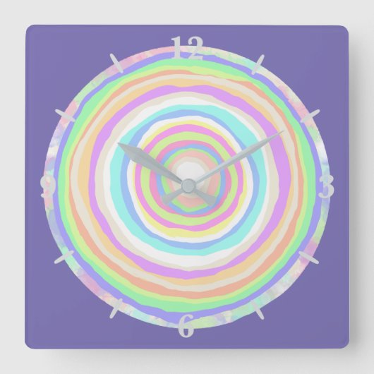 ジャウブレーカースライスキャンディ スクエア壁時計 (正面)