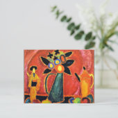 ジャウレンスキー – 日本の花 ポストカード (スタンド正面)