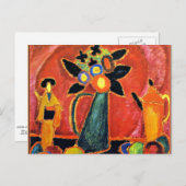 ジャウレンスキー – 日本の花 ポストカード (正面/裏面)