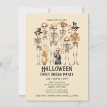 ジャウンティスケルトンファミリーポートレートハローウィンパーティ