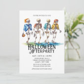ジャウンティスケルトン10代の若者サッカーハローウィンパーティ 招待状 (スタンド正面)