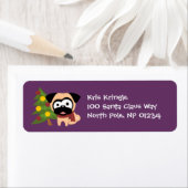 ジャウンティプグウィズツリーホリデイ差出人住所ラベル ラベル (インサイチュ)