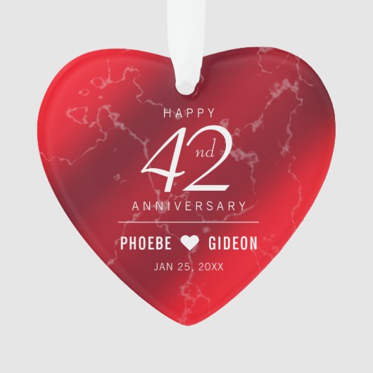 ジャエレガントスパー結婚42周年 オーナメント (正面)