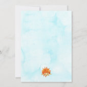 ジャオソームシャーク誕生日招待状 – 海中下 招待状 (裏面)