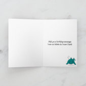 ジャオソームシャーク誕生日 パーソナライズされた カード (内部)