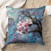 ジャカランダさくらんぼブロッサム クッション (ブランケット)