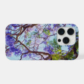 ジャカランダの木の油絵具, iPhoneケース (裏面横)
