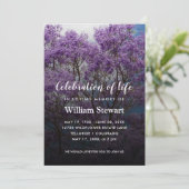 ジャカランダの木の葬儀 | 生前の祝い 招待状 (スタンド正面)