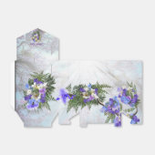 ジャカランダの花とユリの花束 フェイバーボックス (折り畳みなし)