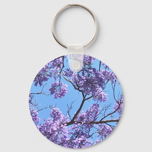 ジャカランダの花 キーホルダー (正面)