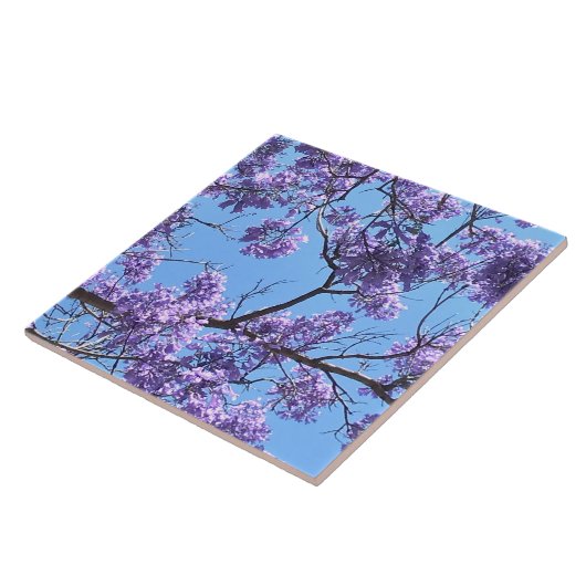 ジャカランダの花 タイル (側面)