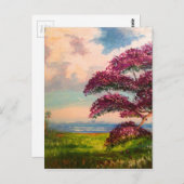 ジャカランダカラフルツリー ポストカード (正面/裏面)