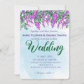 ジャカランダスカイブルー結婚ズ 招待状 (正面)